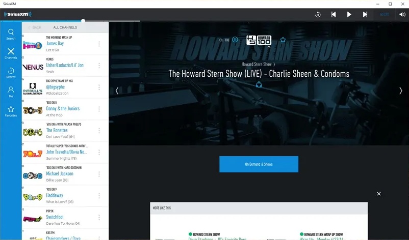 SiriusXM Screenshot 2
